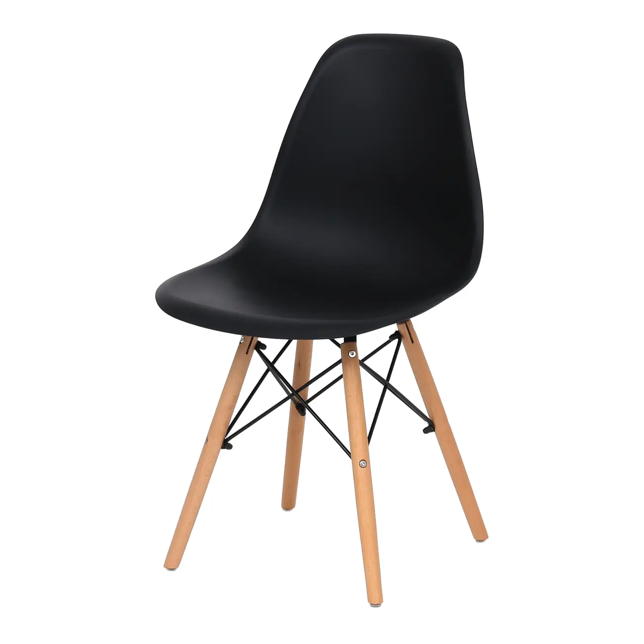 CADEIRA DE COZINHA EASY WOOD - FAIA/PRETO - Foto 1