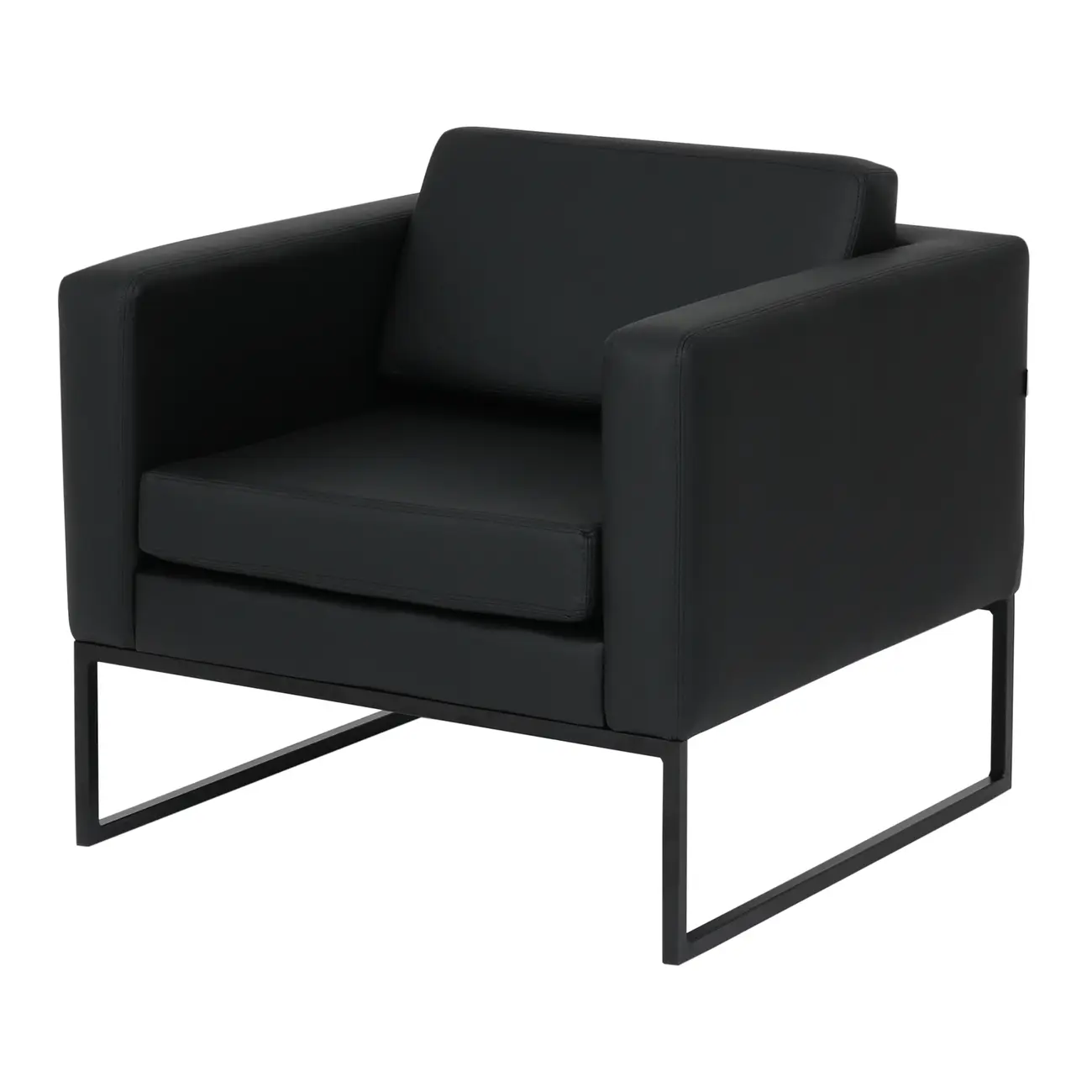 POLTRONA DETROIT - PRETO/PRETO - Foto 1