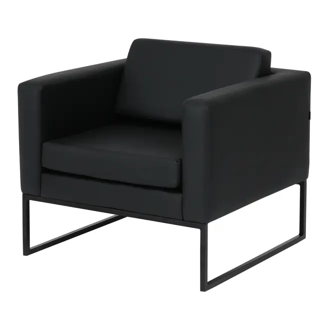 POLTRONA DETROIT - PRETO/PRETO - Foto 1