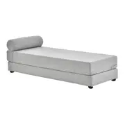 SOFÁ-CAMA 2 LUGARES STACK - CINZA CLARO MESCLA - Foto 6