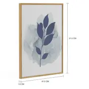 INTENSE BLUE II QUADRO 51 CM X 41 CM - AZUL/NOZES - Foto 17
