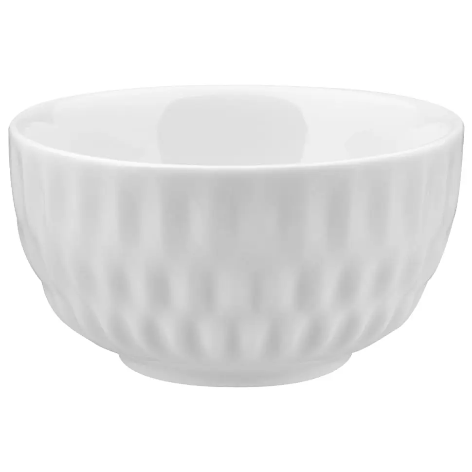 TIGELA 10 CM VIBRATION - BRANCO - Foto 1