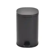 LIXEIRA COM PEDAL 5 L DEPP - PRETO/PRETO - Foto 4