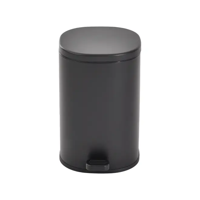 LIXEIRA COM PEDAL 5 L DEPP - PRETO/PRETO - Foto 4