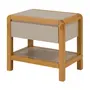 MESA DE CABECEIRA 1 GAVETA KANT - CAMELO/AMÊNDOA - Foto 2