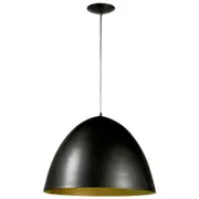 LUMINÁRIA DE TETO ROOF - PRETO/OURO - Foto 1