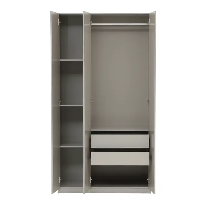 GUARDA-ROUPA 3 PORTAS 2 GAVETAS LIVE - FLANDRES - Foto 2