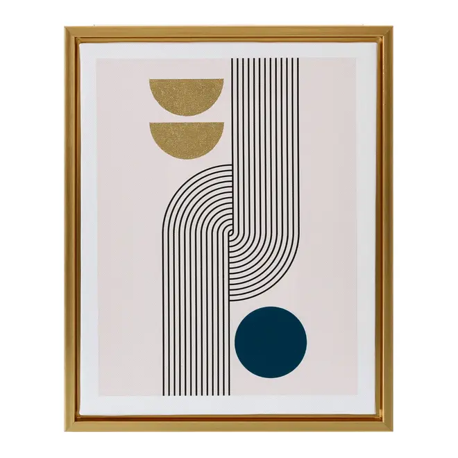 QUADRO II 30 CM X 24 CM GOLD PATH - OURO/VERDE ESCARAVELHO - Foto 1