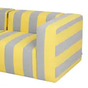 SOFÁ 3 LUGARES BIPARTIDO COM CHAISE LONGUE DIREITA TABLET - LIMÃO SICILIANO/CINZA - Foto 6
