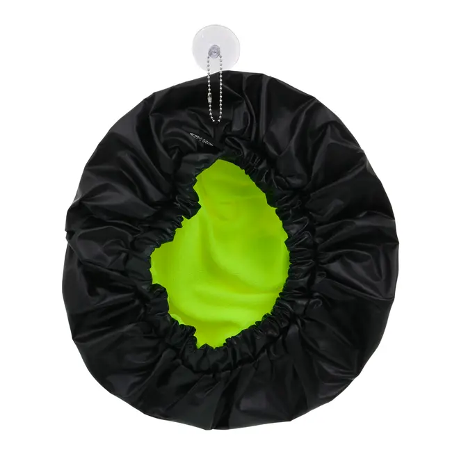 TOUCA PARA BANHO COM VENTOSA CAVEIRA - PRETO/BRANCO - Foto 3