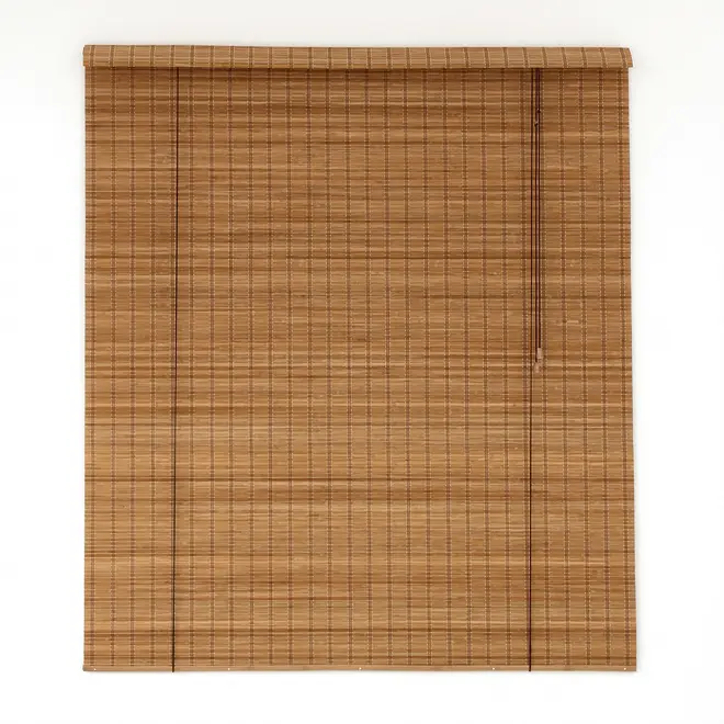 PERSIANA ROLL COM BANDÔ 1,40 M X 1,60 M SOMBRAMBU - ENCERADO CASTANHO/MARROM - Foto 1
