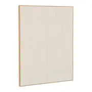 QUADRO 80 CM X 1 M LINEN SQUARE - MADEIRA/BRANCO - Foto 2