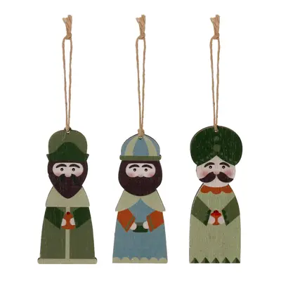KIT COM 3 PINGENTES REIS MAGOS VILAREJO NOEL