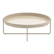 MESA DE CENTRO REDONDA 70 CM PIRIZ - AREIA - Foto 2