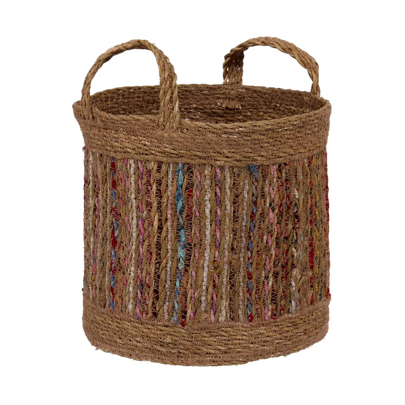CESTO 26 CM X 26 CM X 26 CM COCAL - FIBRA CLARA/MULTICOR - Foto 3