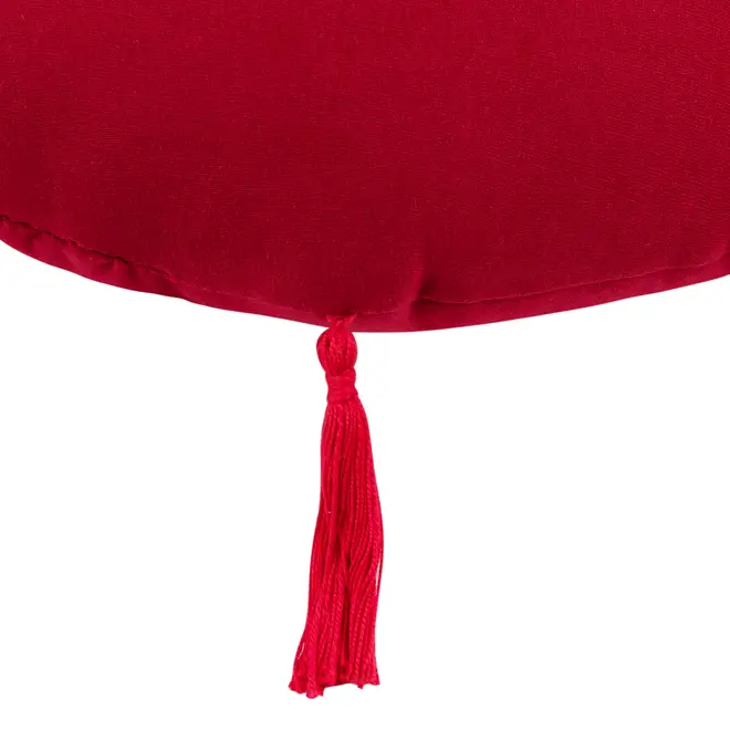 ALMOFADA 35 CM X 31 CM DA HORTINHA MAÇA - VERMELHO/SÁLVIA - Foto 5