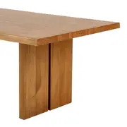 MESA DE JANTAR 2,38 M X 1,10 M PLANK - AMÊNDOA RÚSTICA - Foto 7