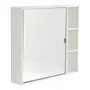 ARMÁRIO DE BANHEIRO COM ESPELHO 1 PORTA 80 CM X 70 CM SLEEK - BRANCO/PRATA - Foto 5