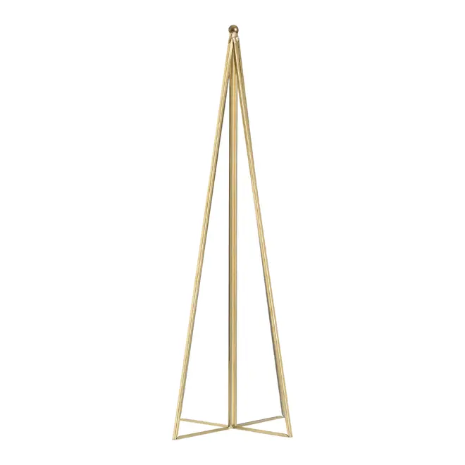 ADORNO ÁRVORE 30 CM NATAL ASTRAL - OURO/INCOLOR - Foto 1
