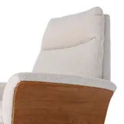 POLTRONA GIRATÓRIA PAIRAR - AMÊNDOA/NATURAL - Foto 7