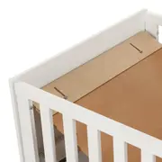 BERÇO 70 CM 2 EM 1 - BERÇO/MINICAMA DULCE - BRANCO/NATURAL WASHED - Foto 11