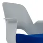 CADEIRA HOME OFFICE VÓRTEX - CINZA CLARO/AZUL COBALTO - Foto 7