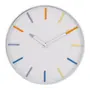 RELÓGIO DE PAREDE TIC TAC 34 CM - BRANCO/CORES CALEIDOCOLOR - Foto 1