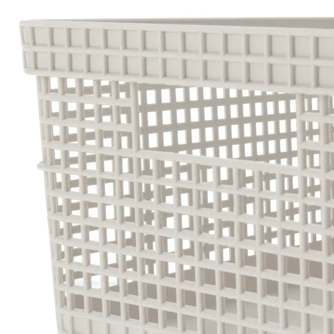CAIXA 15 CM X 29 CM X 23 CM GRID BAMBU - OFF WHITE/BAMBU - Foto 5