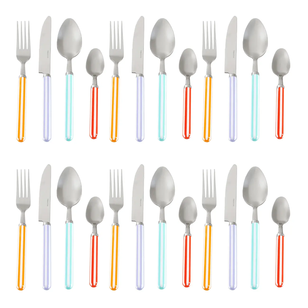FAQUEIRO 24 PEÇAS PARA 6 PESSOAS STRIPED COLOR - CORES CALEIDOCOLOR - Foto 3