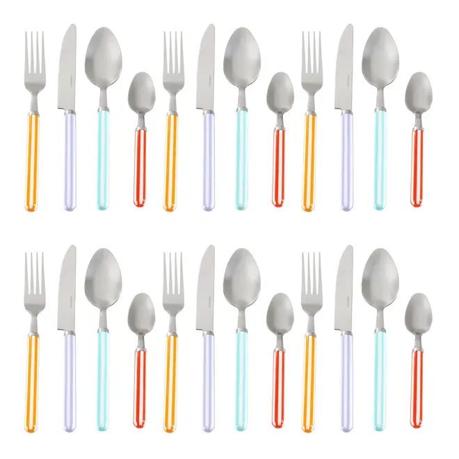 FAQUEIRO 24 PEÇAS PARA 6 PESSOAS STRIPED COLOR - CORES CALEIDOCOLOR - Foto 3