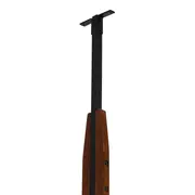 ESTANTE/DIVISÓRIA PAREDE/TETO 86 CM X 2,41 M/2,80 M LIBRERIA - NOZES/PRETO - Foto 6