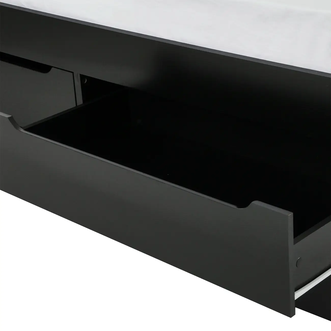CAMA DE SOLTEIRO ALTA COM 4 GAVETAS 88 CM JOKER - PRETO - Foto 9