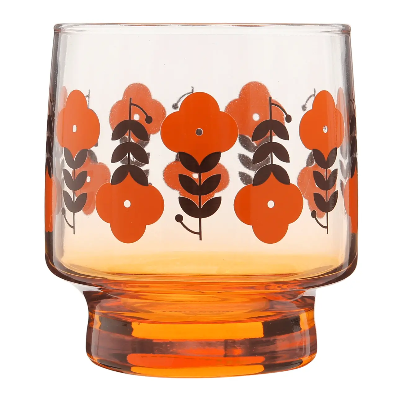 COPO ON THE ROCK 275 ML BLOOMBELOT - INCOLOR/TERRACOTA - Foto 1