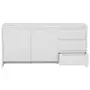 BUFFET 2 PORTAS/3 GAVETAS 1,60 M X 46 CM INDOOR - BRANCO/BRANCO - Foto 12