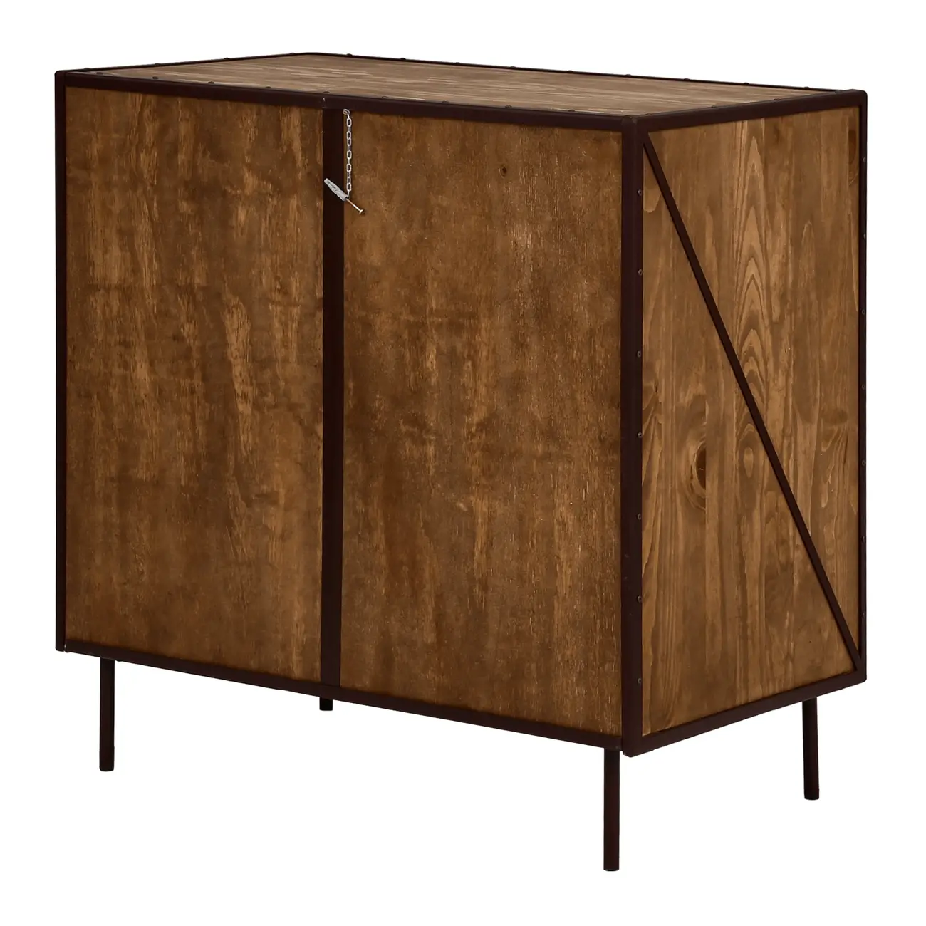 CÔMODA 4 GAVETAS 90 CM X 53 CM STEAM TRUNK - ENCERADO CASTANHO/CASTANHO - Foto 5