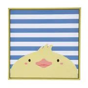 QUADRO 20 CM X 20 CM ANIMALS DUCK - ZIMBRO/LIMÃO SICILIANO - Foto 1