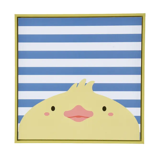 QUADRO 20 CM X 20 CM ANIMALS DUCK - ZIMBRO/LIMÃO SICILIANO - Foto 1