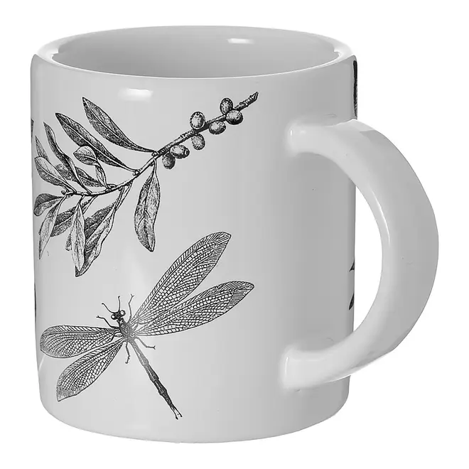 CANECA 300 ML NATUREZA - BRANCO/PRETO - Foto 3