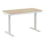 MESA DE ESCRITÓRIO REGULÁVEL E ELÉTRICA 1 GAVETA 1,18 M X 60 CM ELEVATION PLUS - BRANCO/CARVALHO - Foto 7