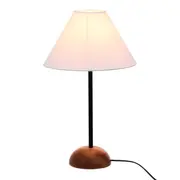 LUMINÁRIA DE MESA PILAR C/CUP A - NOZES/BRANCO - Foto 1