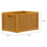 CESTO 35 CM X 26 CM X 20 CM MINDIR - FIBRA NATURAL - Foto 2