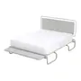 CAMA QUEEN COM BANCO E CABECEIRA INNA - FLANDRES/CINZA - Foto 1