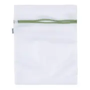 SACO PROTETOR PARA LAVAR ROUPA 40 CM X 31 CM SAFE - BRANCO/SÁLVIA - Foto 3