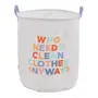 CESTO PARA ROUPAS WHO NEEDS CLEAN - BRANCO/CORES CALEIDOCOLOR - Foto 1