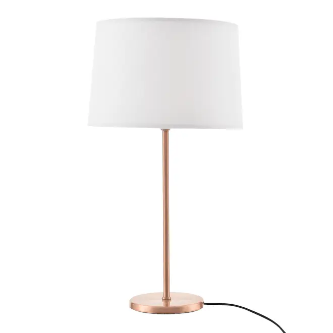 LUMINÁRIA MESA LUMI-ROUND C/CUP K - COBRE/BRANCO - Foto 1