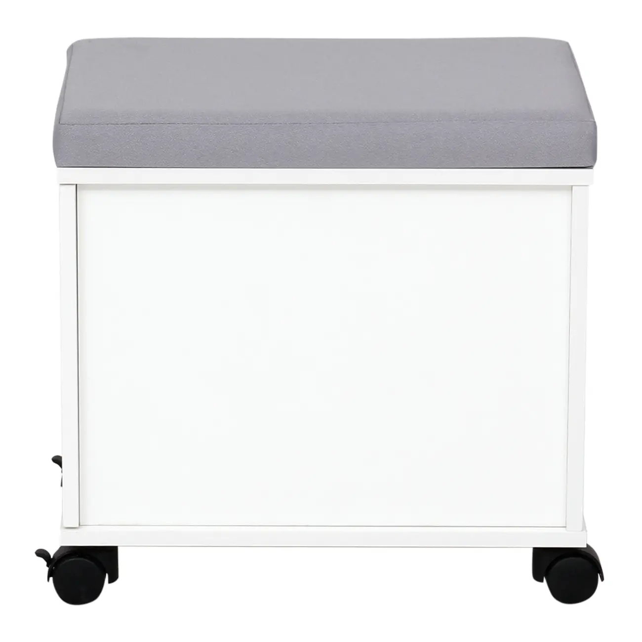 LOCKER COM RODÍZIOS E 1 PORTA BASCULANTE ALETA - BRANCO/CINZA CLARO - Foto 4