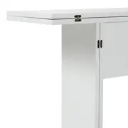 MESA DE JANTAR DOBRÁVEL 1,60 M X 42 CM/85 CM FLIP-FLOP - BRANCO - Foto 9