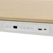 MESA DE ESCRITÓRIO REGULÁVEL E ELÉTRICA 1 GAVETA 1,18 M X 60 CM ELEVATION PLUS - BRANCO/CARVALHO - Foto 11