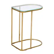 MESA LATERAL 64 CM X 32 CM DAZZLE - OURO/INCOLOR - Foto 3