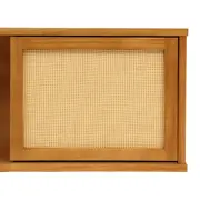 NICHO 1 PORTA DE CORRER COM PALHINHA 34 CM X 80 CM X 25 CM PALHANDI - AMÊNDOA/NATURAL - Foto 7